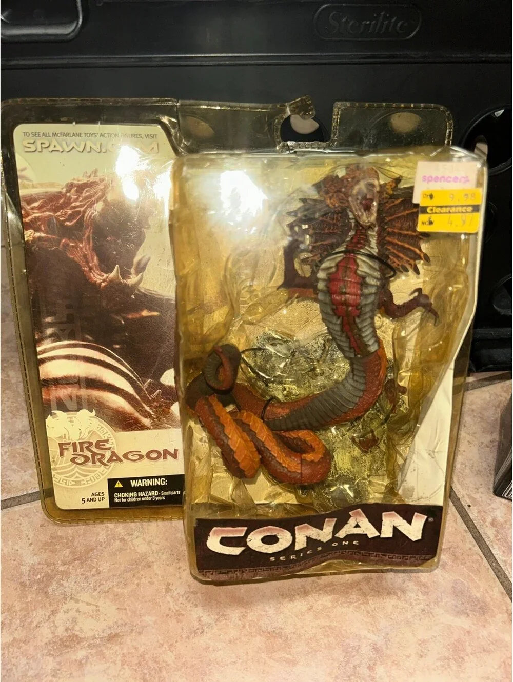 McFarlane Conan Series 1 Fire Dragon Figure 2004 New Sealed